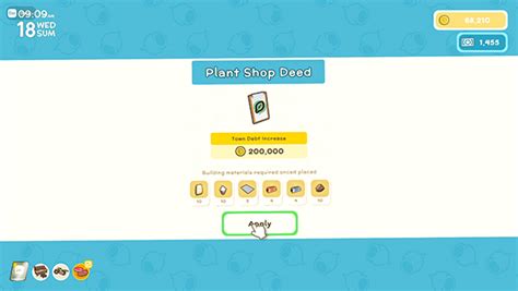 Pouch Items and Shop Deeds .